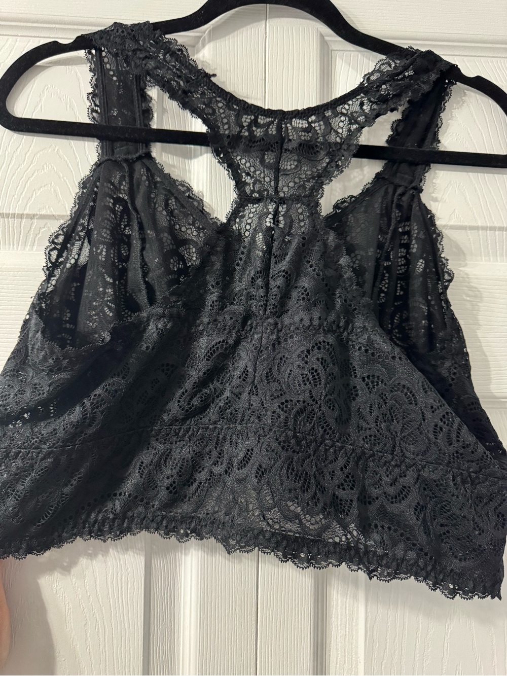 Unlined Lace Racerback Bralette - Picture 4 of 8